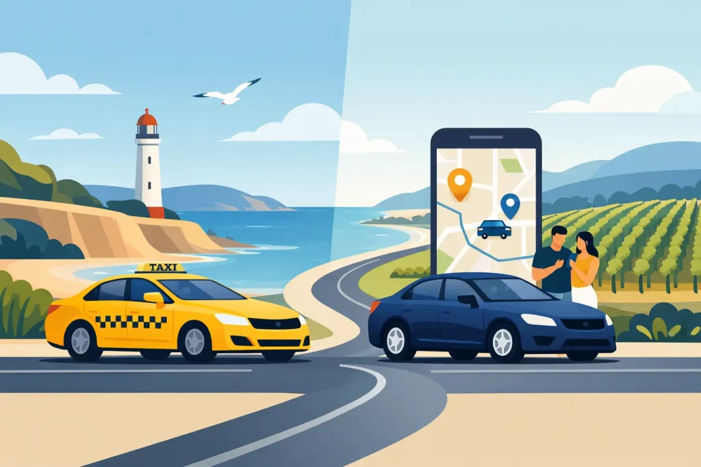 Taxi vs rideshare Mornington Peninsula